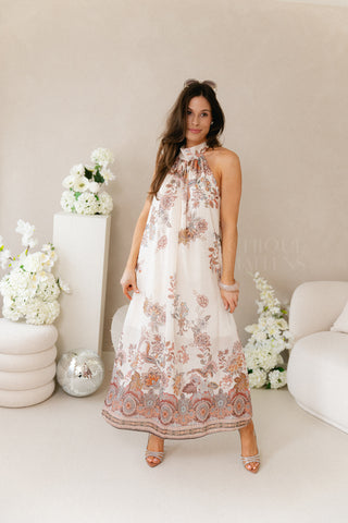 Blissfull Breeze Dress Ecru