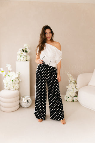 Polkadots Trousers Navy