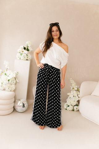 Polkadots Trousers Navy