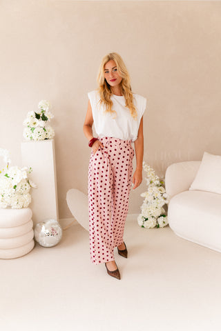 Polkadots Trousers Pink
