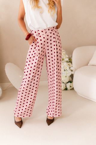 Polkadots Trousers Pink