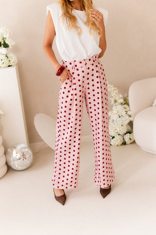 Polkadots Trousers Pink