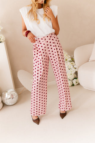 Polkadots Trousers Pink