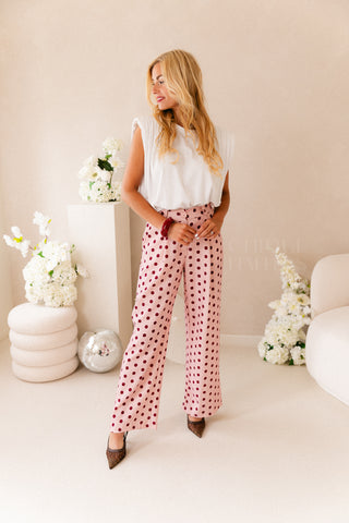 Polkadots Trousers Pink