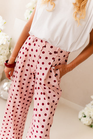 Polkadots Trousers Pink