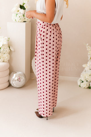 Polkadots Trousers Pink