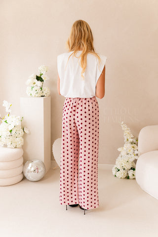 Polkadots Trousers Pink