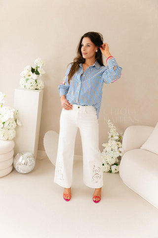 Flower Sequin Shirt