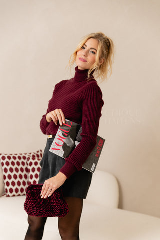 Supersoft Bordeaux Turtleneck