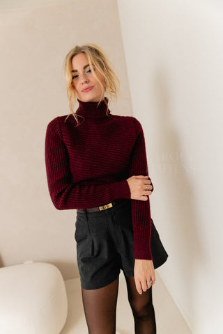 Supersoft Bordeaux Turtleneck