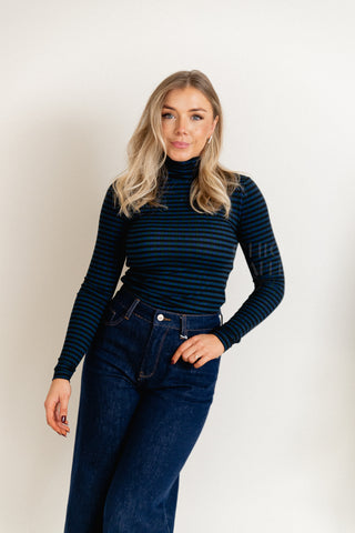 Stripes & Shadows Turtleneck