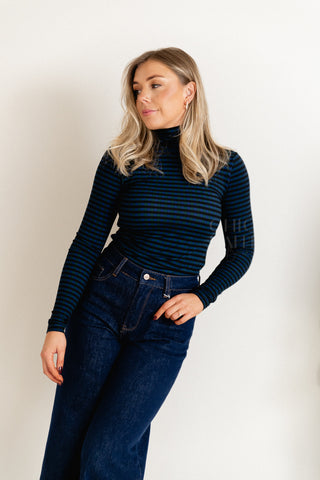Stripes & Shadows Turtleneck