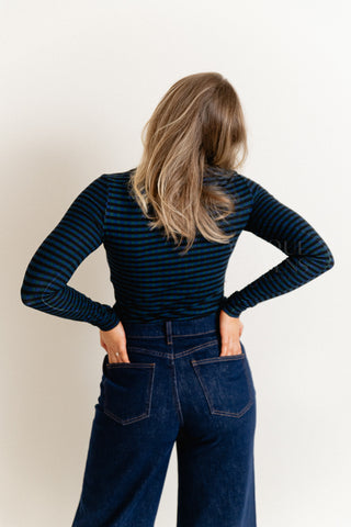 Stripes & Shadows Turtleneck