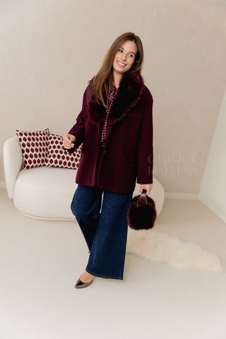 Burgundy Fashionista Purse