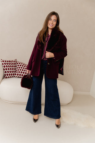 Burgundy Fashionista Purse