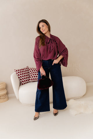 Burgundy Fashionista Purse