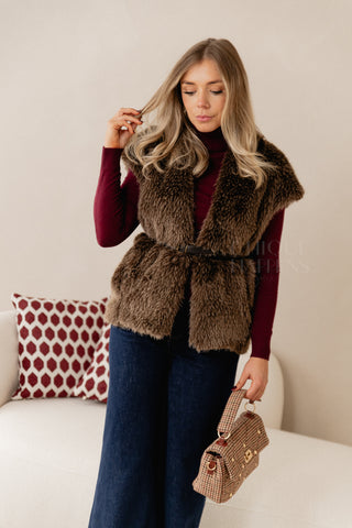 Stud Pied De Poule Purse