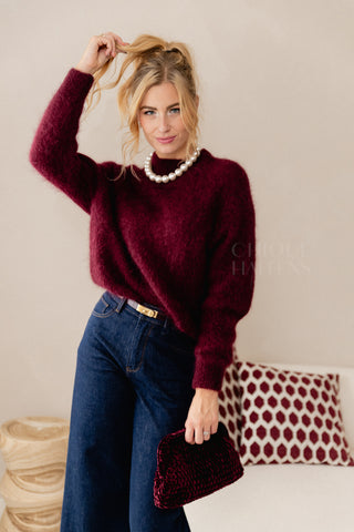 Knit Happens Burgundy