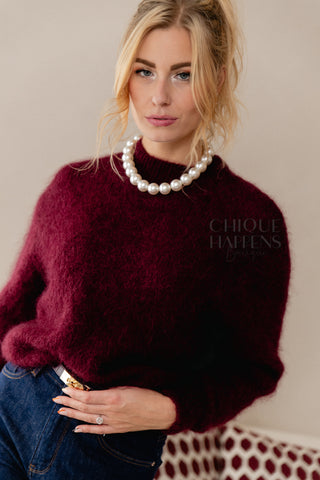 Knit Happens Burgundy