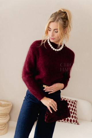 Knit Happens Burgundy