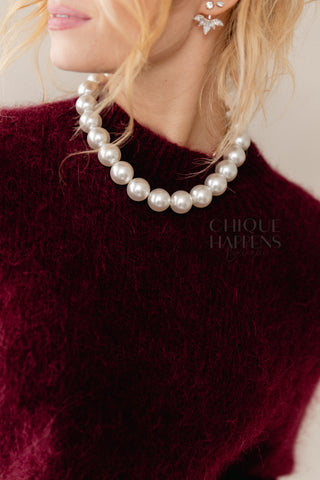 Knit Happens Burgundy