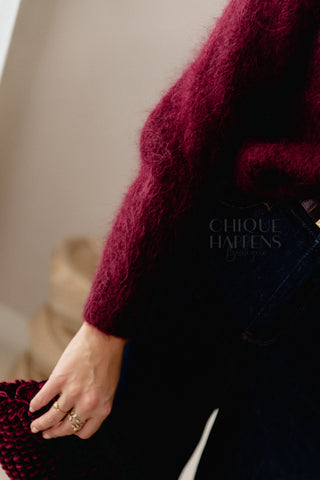 Knit Happens Burgundy