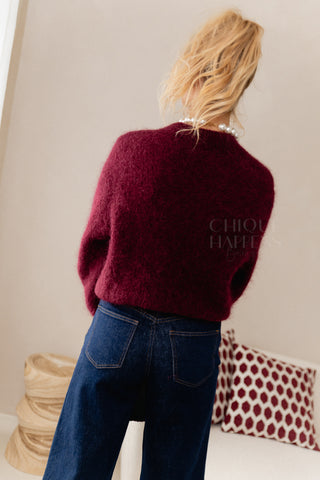 Knit Happens Burgundy