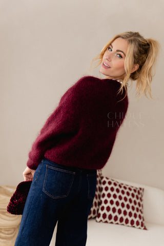 Knit Happens Burgundy