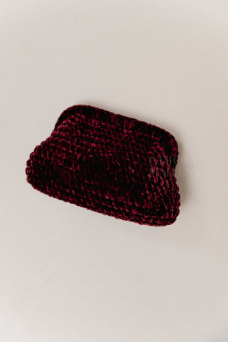 Bordeaux Velours Purse