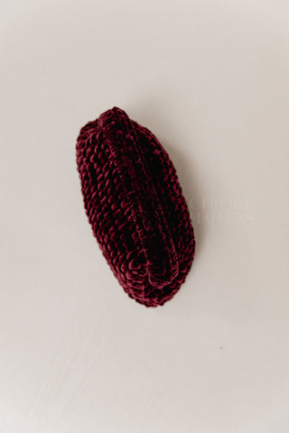 Bordeaux Velours Purse