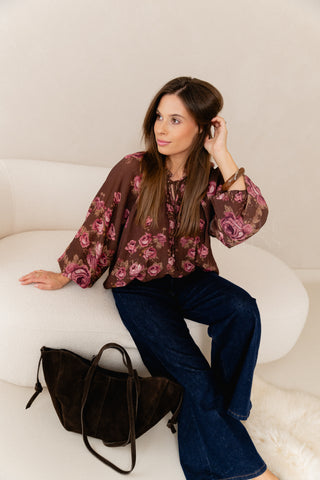 Fall Roses Blouse