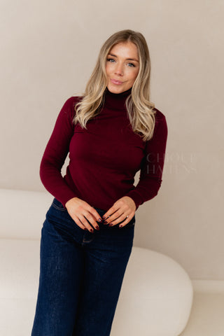 Bordeaux Turtleneck