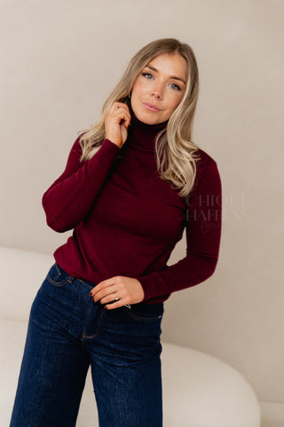 Bordeaux Turtleneck