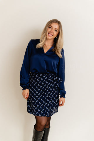 Shiny Midnight Blouse