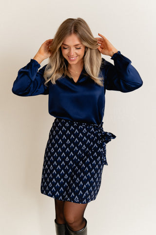 Shiny Midnight Blouse