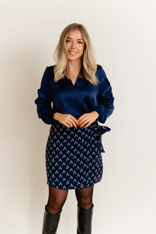 Shiny Midnight Blouse