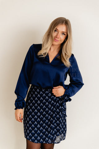 Shiny Midnight Blouse