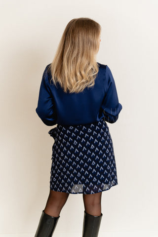 Shiny Midnight Blouse