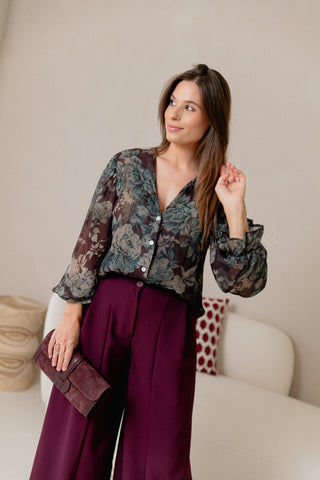 Bold Flower Blouse