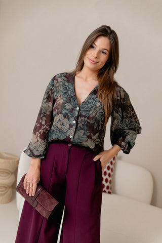 Bold Flower Blouse