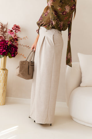 Softly Tailored Trousers Ecru