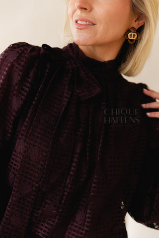 Enchanted Dreams Blouse Aubergine