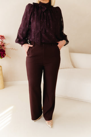 Enchanted Dreams Blouse Aubergine