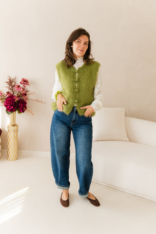 Cosy Debardeur Mohair Green