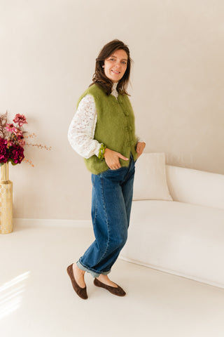 Cosy Debardeur Mohair Green