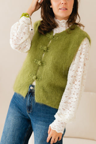 Softly Lace Blouse Ecru