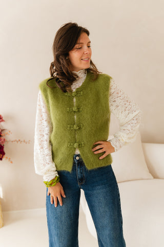 Cosy Debardeur Mohair Green
