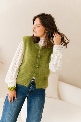 Cosy Debardeur Mohair Green