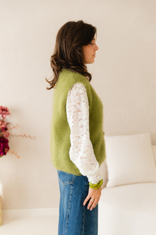 Cosy Debardeur Mohair Green