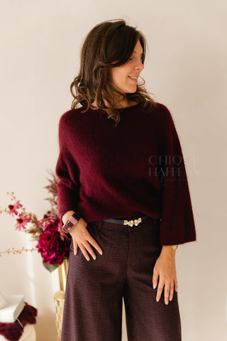 The Soft Bordeaux Knit